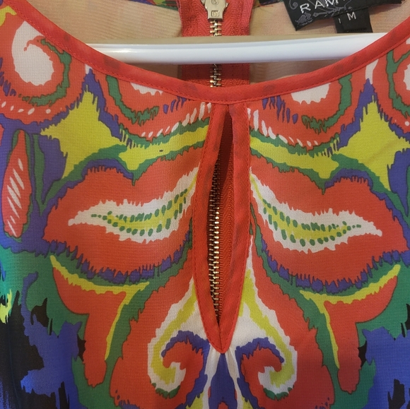 Rampage colorful ruffle top - Picture 5 of 8